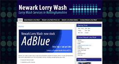 Desktop Screenshot of newarklorrywash.co.uk